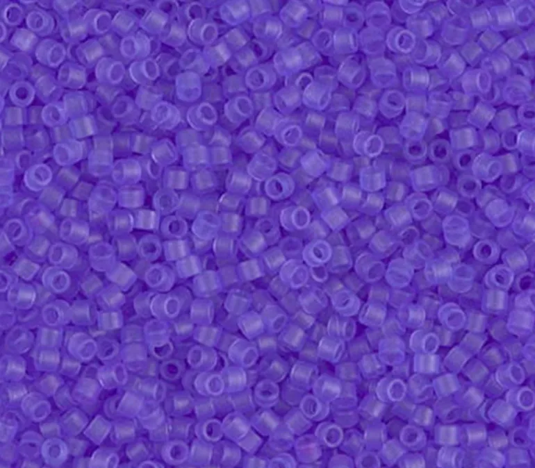 11/0 Miyuki Delica Seed Bead – Dyed Matte Transparent Purple