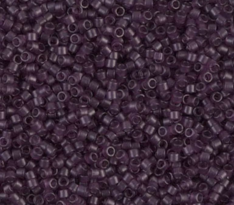 11/0 Miyuki Delica Seed Bead – Dye Matte Transparent Amethyst