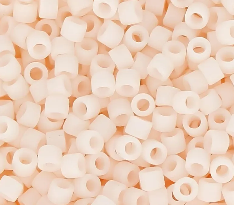 11/0 Miyuki Delica Seed Bead – Matte Opaque Bisque White