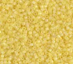11/0 Miyuki Delica Seed Bead – Matte Pale Yellow Ab