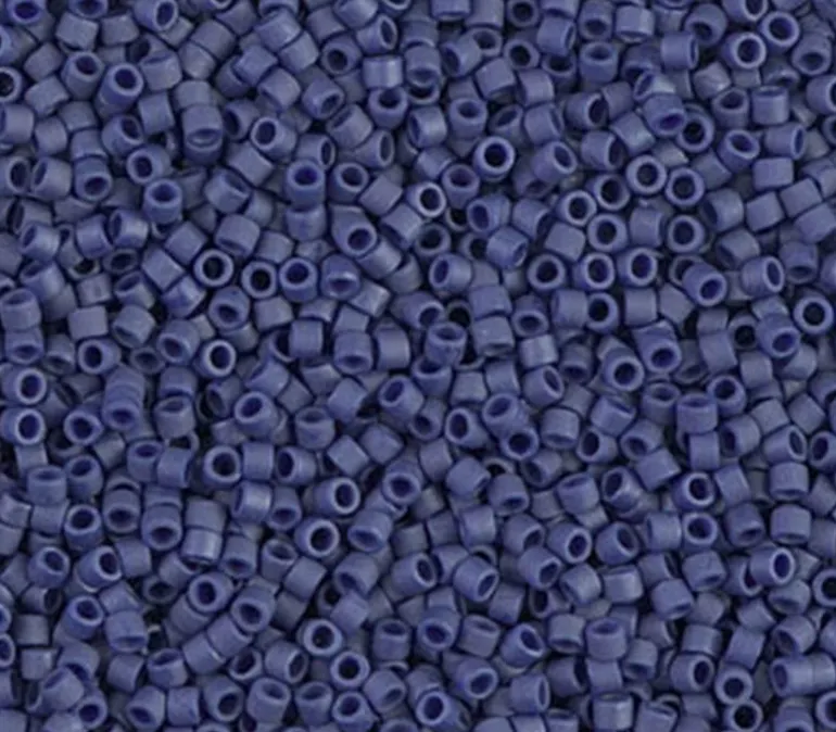 11/0 Miyuki Delica Seed Bead – Matte Metallic Dark Grey Blue