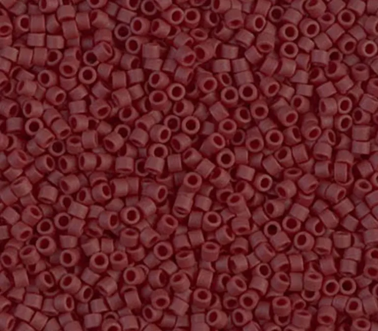 11/0 Miyuki Delica Seed Bead – Matte Opaque Currant