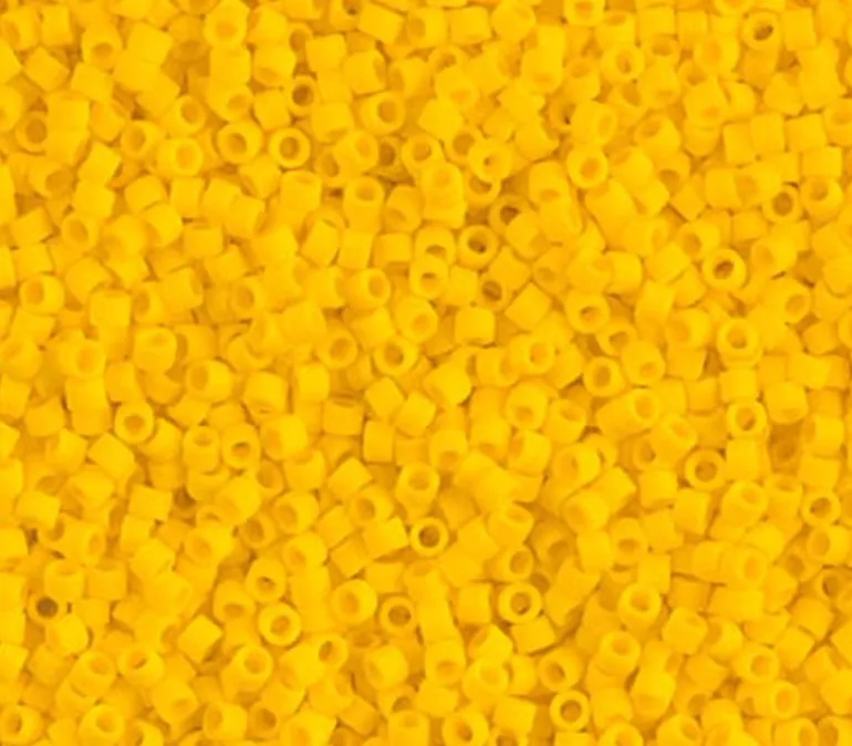 11/0 Miyuki Delica Seed Bead – Matte Opaque Canary