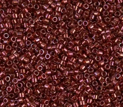 11/0 Miyuki Delica Seed Bead – Metallic Luster Transparent Red