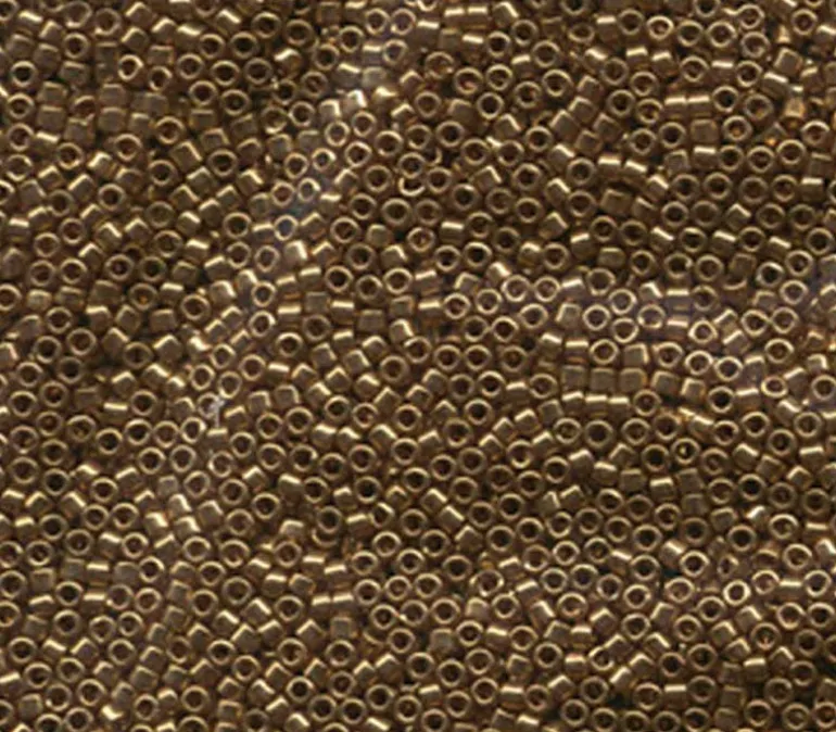 11/0 Miyuki Delica Seed Bead – Metallic Light Bronze