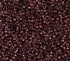 11/0 Miyuki Delica Seed Bead – Metallic Raspberry