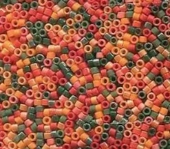11/0 Miyuki Delica Seed Bead – Mixed Pumpkin Patch