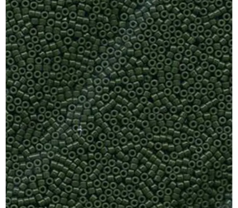 11/0 Miyuki Delica Seed Bead – Opaque Forest Green