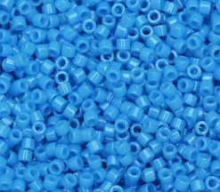 11/0 Miyuki Delica Seed Bead – Opaque Dyed Capri Blue