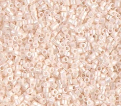 11/0 Miyuki Delica Seed Bead – Opaque Bisque White Ceylon