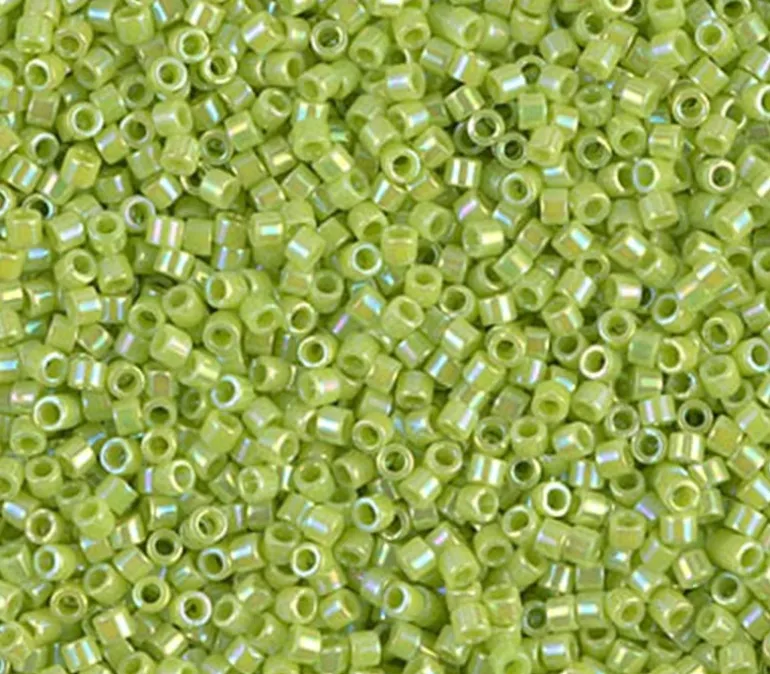 11/0 Miyuki Delica Seed Bead – Opaque Chartreuse