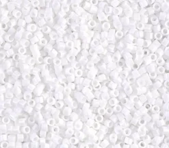 11/0 Miyuki Delica Seed Bead – Opaque Chalk White