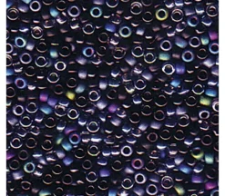 15/0  Miyuki Round Seed Bead – Black Medley Mix