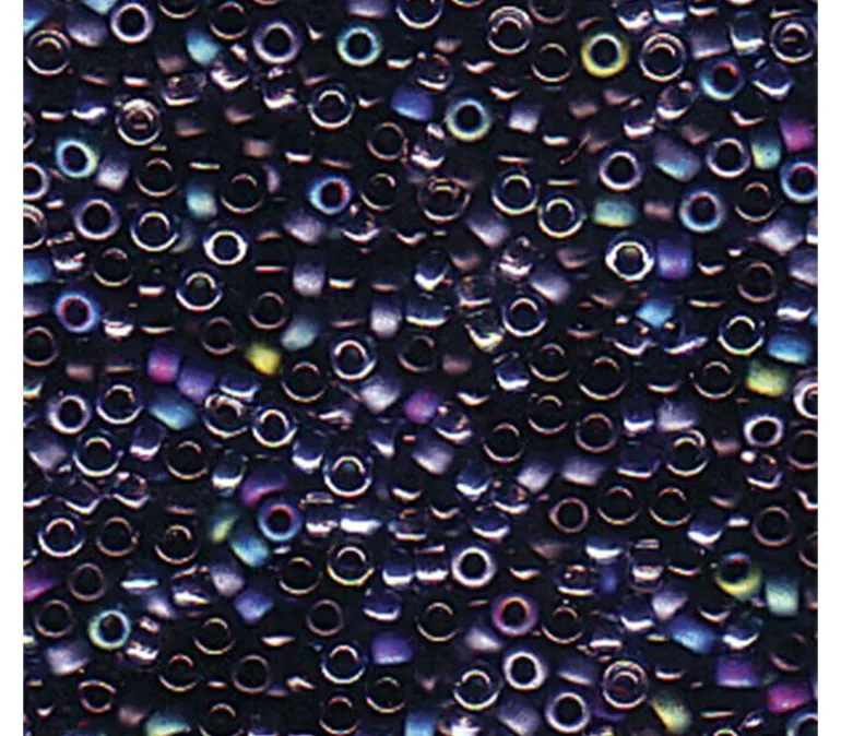 15/0 Miyuki Round Seed Bead – Black Medley Mix