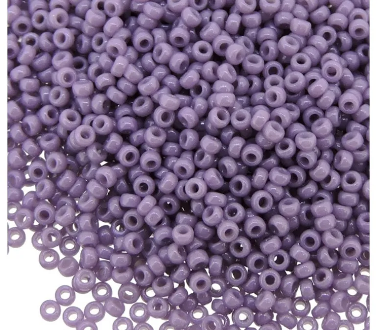 15/0 Miyuki Round Seed Bead – Duracoat Opaque Dyed Purple