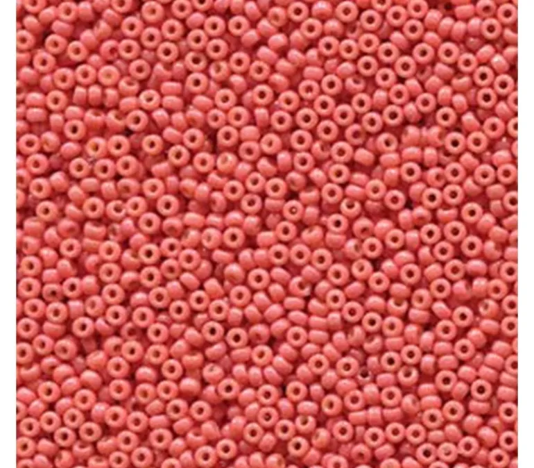 15/0 Miyuki Round Seed Bead – Duracoat Opaque Dyed Rose