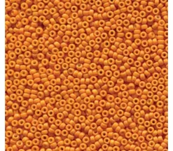 15/0  Miyuki Round Seed Bead – Duracoat Opaque Dyed Orange
