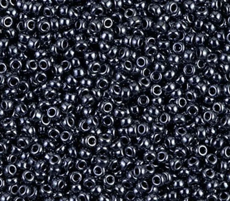 11/0 Miyuki Round Seed Bead – Gunmetal