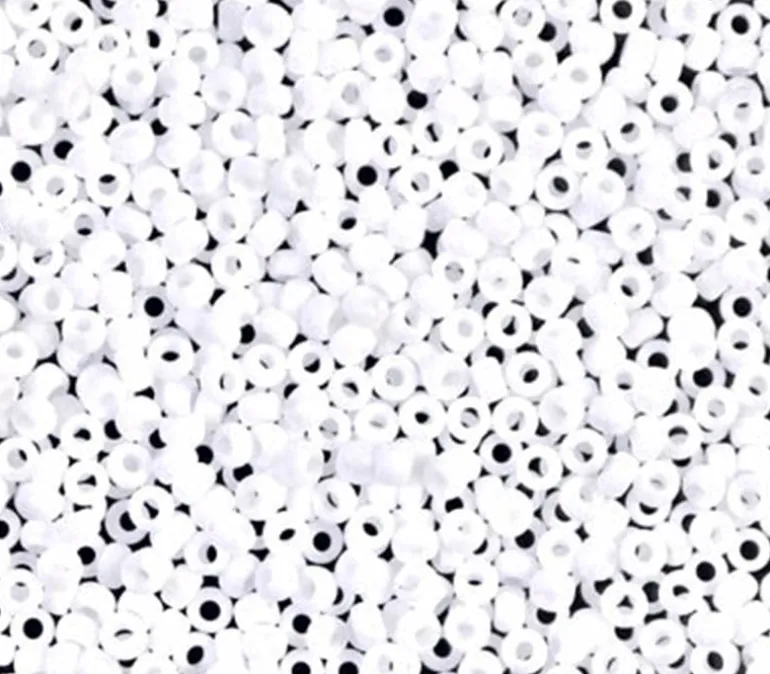 11/0 Miyuki Round Seed Bead – Matte Opaque White