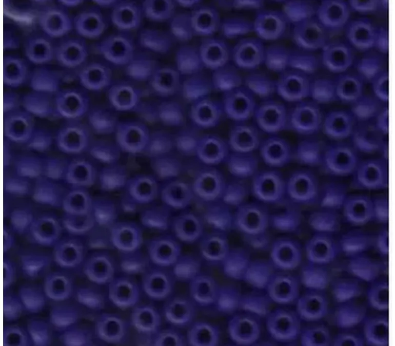 6/0 Miyuki Round Seed Bead – Matte Opaque Cobalt