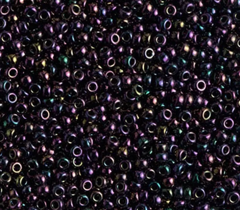 11/0 Miyuki Round Seed Bead – Metallic Purple Iris