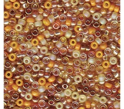 15/0  Miyuki Round Seed Bead – Mixed Gold Medley