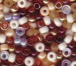 8/0  Miyuki Round Seed Bead – Mix Honey Butter