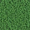 11/0  Miyuki Round Seed Bead – Opaque Jade Green