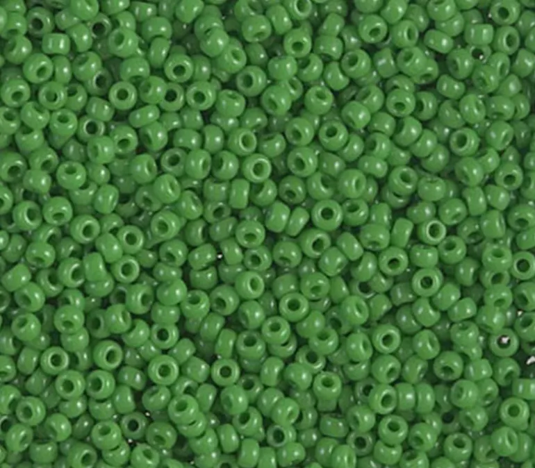 11/0 Miyuki Round Seed Bead – Opaque Jade Green