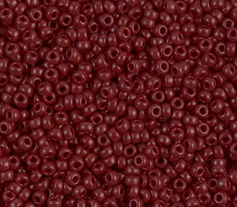 11/0 Miyuki Round Seed Bead – Opaque Chocolate Brown