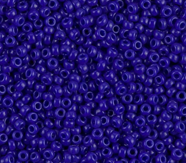 11/0 Miyuki Round Seed Bead – Opaque Cobalt