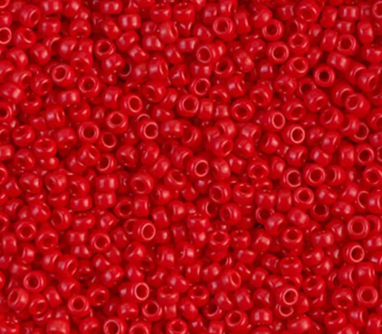 11/0 Miyuki Round Seed Bead – Opaque Red