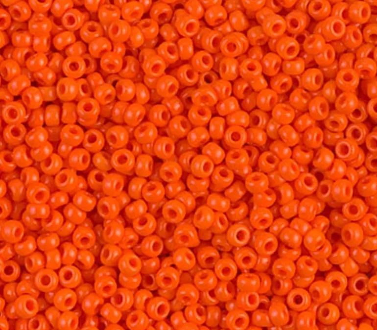 11/0 Miyuki Round Seed Bead – Opaque Orange