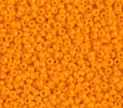 11/0 Miyuki Round Seed Bead – Opaque Light Orange