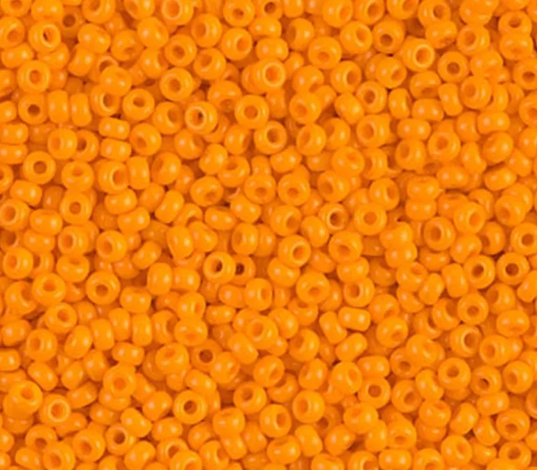 11/0 Miyuki Round Seed Bead – Opaque Light Orange