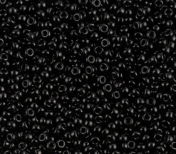 11/0 Miyuki Round Seed Bead – Opaque Black