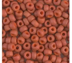 6/0 Miyuki Round Seed Bead – Opaque Terracotta