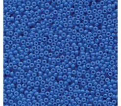 15/0  Miyuki Round Seed Bead – Opaque Bright Blue