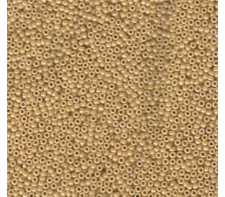 15/0 Miyuki Round Seed Bead – Opaque Tan