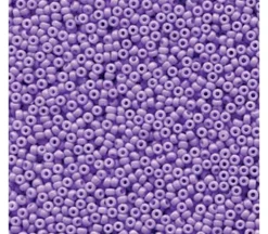 15/0  Miyuki Round Seed Bead – Opaque Dyed Pale Purple