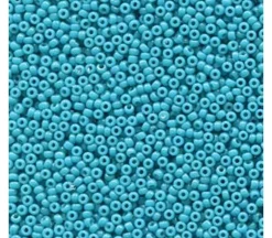15/0  Miyuki Round Seed Bead – Opaque Dyed Blue Green