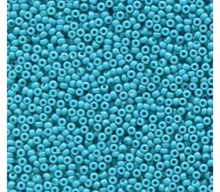 15/0 Miyuki Round Seed Bead – Opaque Dyed Blue Green