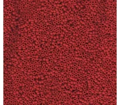 15/0  Miyuki Round Seed Bead – Opaque Red