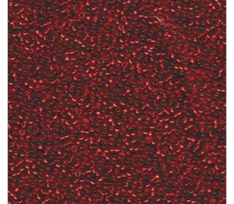 15/0 Miyuki Round Seed Bead – Silver Lined Burnt Orange