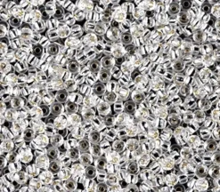 11/0 Miyuki Round Seed Bead – Silver Lined Crystal