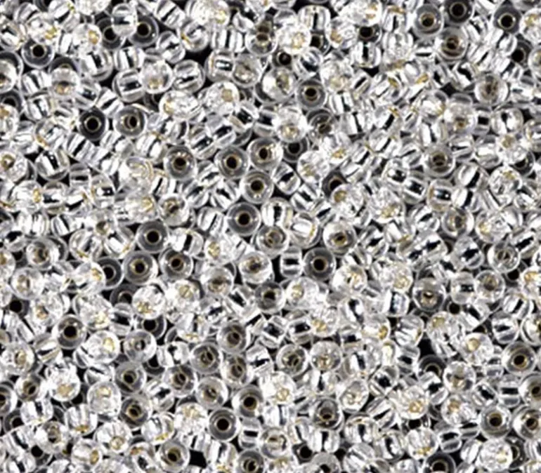 11/0 Miyuki Round Seed Bead – Silver Lined Crystal
