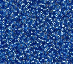 11/0  Miyuki Round Seed Bead – Silver Lined Sapphire