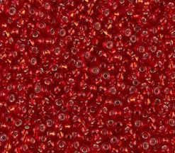 11/0 Miyuki Round Seed Bead – Silver Lined Ruby