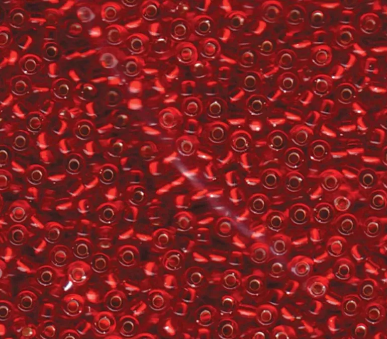 8/0 Miyuki Round Seed Bead – Silver Lined Ruby