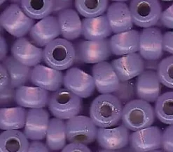 6/0  Miyuki Round Seed Bead – Silver Lined Dyed Lilac Alabaster